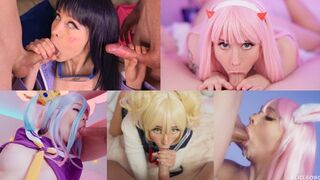 Best cosplay deepthroat compilation featuring the talented Alice Bong