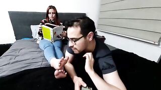 My men have a foot fetish, they love to worship and lick feet