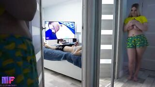 The stepdaughter continues her spying on her stepdad (Part 2)