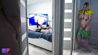The stepdaughter continues her spying on her stepdad (Part 2)