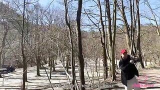 A day with Kleomodel ended with a group sex in the wood, as vlog shows