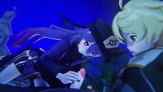 Hu Tao Genshin Impact 3D HENTAI Remake Shortver - Pyro hottie gets her pussy railed in stunning 3D animation