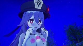 Hu Tao Genshin Impact 3D HENTAI Remake Shortver - Pyro hottie gets her pussy railed in stunning 3D animation