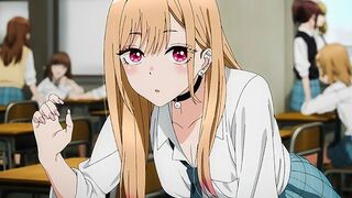 A beautiful girl is having fun with a guy while dressed up