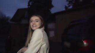 Agent fucks petite French brunette Alba Lala in the street for cash in this steamy Public Agent update