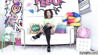 Cute chick Kira Perez gets her pussy railed hard