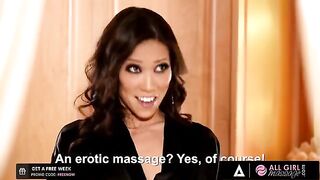 The sexy masseuse pleases her client with intense finger and oral play in this steamy scene