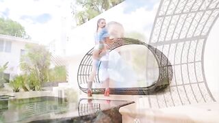 Cute brunette Hime Marie gets her ass gapped and stuffed with two cocks