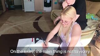 The student could not pass the subject, so she had to try other means