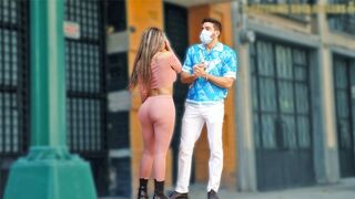 Big booty Latina girl gets banged by a rich stranger
