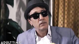 Tattooed MILF Anna Bell Peaks gets fucked in public by old man