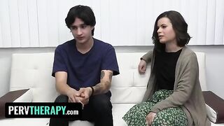 Aaliyah Love, the hot MILF doctor, helps stepsiblings in a kinky therapy session