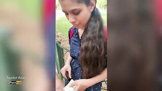 An Indian college girl agreed to sex for money with a guy in a hotel room