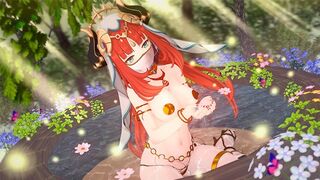 Beautiful girl Nilou fucks passionately in a Genshin Impact scene