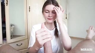 College cutie is hungry for cum and gets what she wants