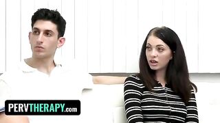 Doctor Kenzie Love helps stepsiblings explore their sexuality in a steamy session