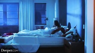 The Goddess Elena Koshka gets fucked by three cocks in an intense threesome