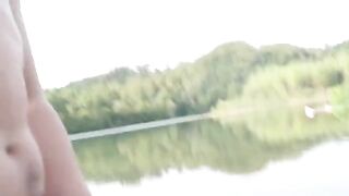 A girl was fucked by a stranger on the nude beach