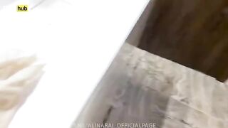 The young guy was peeking at his stepmom in the shower, feeling wild