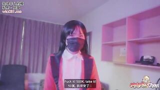 No panties no condom with Yumeko Kakegurui, raw pussy action and cum drinking