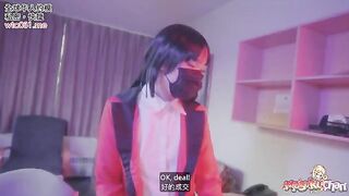 No panties no condom with Yumeko Kakegurui, raw pussy action and cum drinking