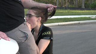 A young guy gets screwed by a sexy female cop in 4K quality