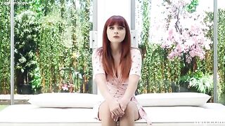 Redhead with an amazing body perfectly fits the modeling job requirements