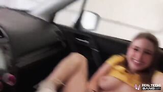 The girl with a beautiful bubble butt gets a cock in her hairy pussy
