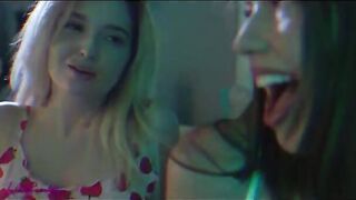 The girl is making out and fucking with her girlfriend in a steamy session