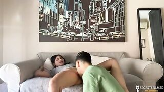 The guy and his stepsister got a little intimate at home