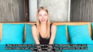 The cheating Californiababe is doing blowjob during a psychotherapy session with a tricky doctor