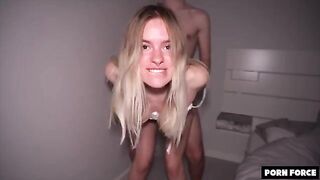 Big Booty College Girl Gets Manhandled in Her Dorm Room - Miradavid - Bleached Raw - Ep 33