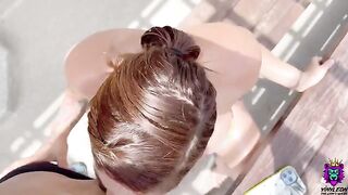Busty Latina gets convinced to suck and fuck on the rooftop, showcasing her huge boobs and phat ass in a steamy session that matches the raw energy of Real Amateur Wife, a model known for delivering unscripted, passionate encounters with horny couples. He