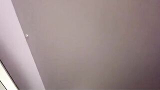Blonde girl fucks on the airport, cumshot on her boobs