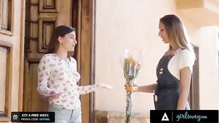 The owner of the flower shop is trying to reach her crush for a long time