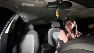 My friend came to console me in the car and we got fucked