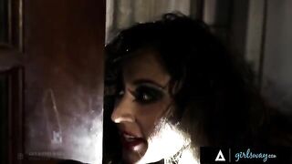 An investigator, Riley Reid, gets intimate with a hooker, Reena Sky