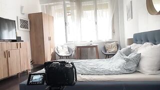 The guy is leaving and his girlfriend arranged a goodbye fuck