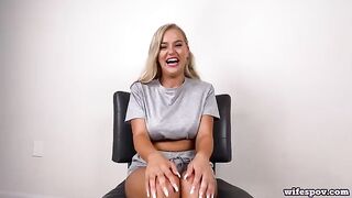 The girl with the big natural tits has an unforgettable sex