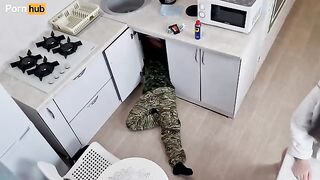 Daddy forgot to pay the locksmith again, fucked me hard