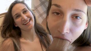 The girl next door, Mystica Jade, turns into a slut when seeing James Deen