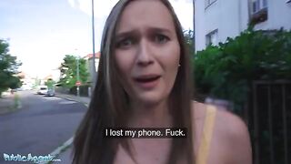 Czech babe Stacy Cruz gets fucked by public agent in a steamy scene