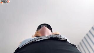 A sexy girl arranged a surprise and sat on my face in police suit
