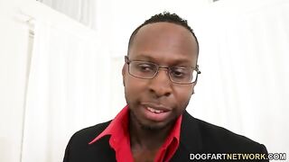 Busty bride Payton Preslee gets banged by two black cocks in a wild threesome