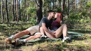Amateur LeoKleo couple tries passionate sex right in the park, getting caught
