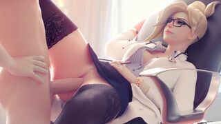 Animated Mercy videos for fans of the Overwatch character, showcasing her appeal