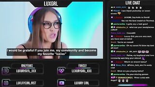 Babe fucked in front of her online streamer followers