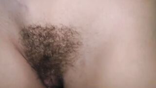 A hot girl with red lips kisses my big cock passionately