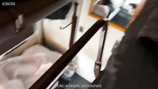 A stepson got his stepmother’s hole holes in a steamy train scene