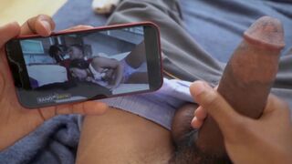 Lil D rubs one out to his own vid with Julz Gotti, damn meta!